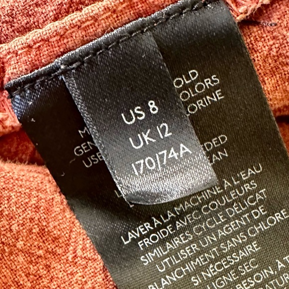 Free People Petrichor Rust Orange Ruffles in The Sand Mini Skirt - Picture 12 of 14